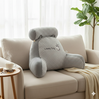 Almohadón Lumbar con Posabrazo para Cama, Silla y Sillón