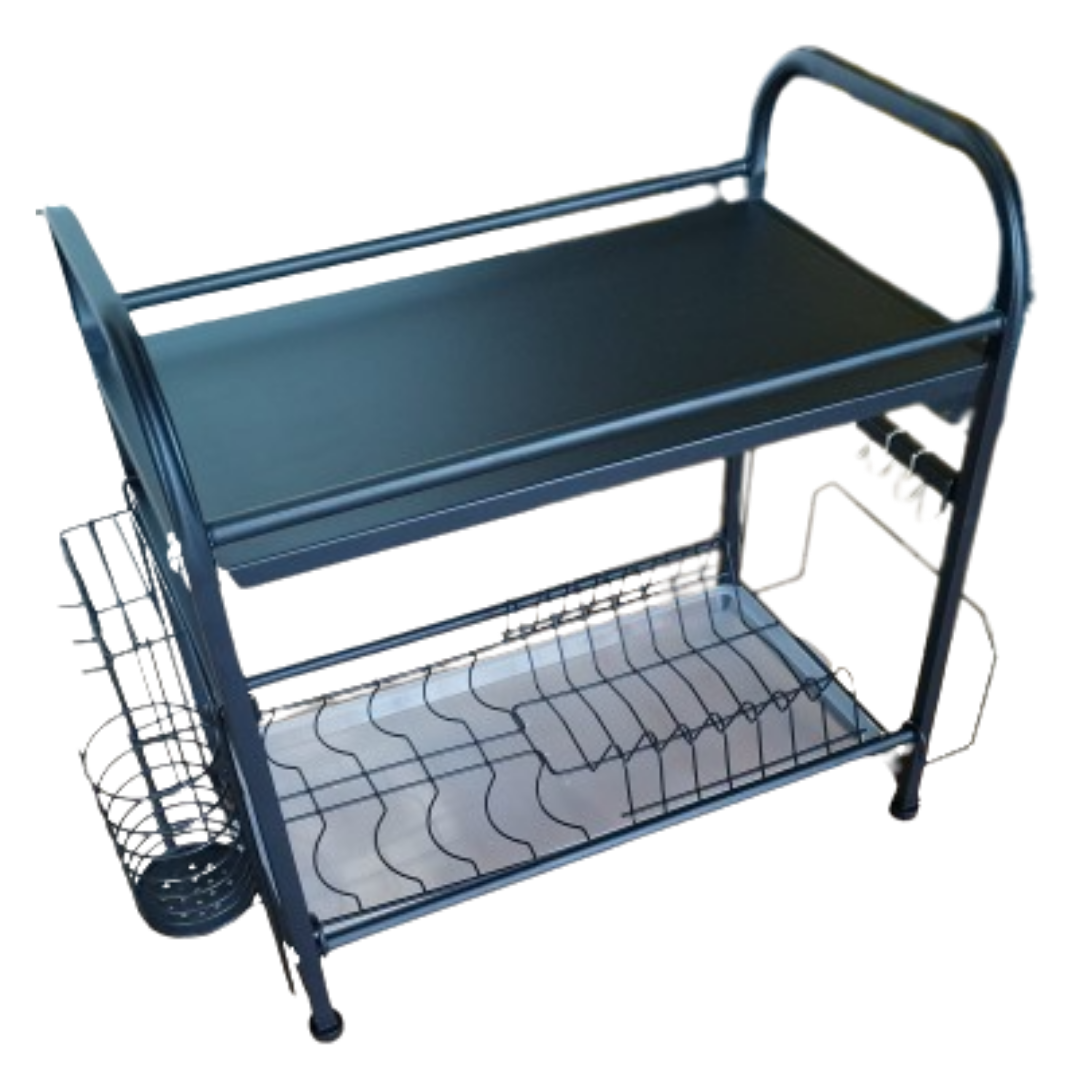 Escurridor Moderno de Doble Nivel con Repisa