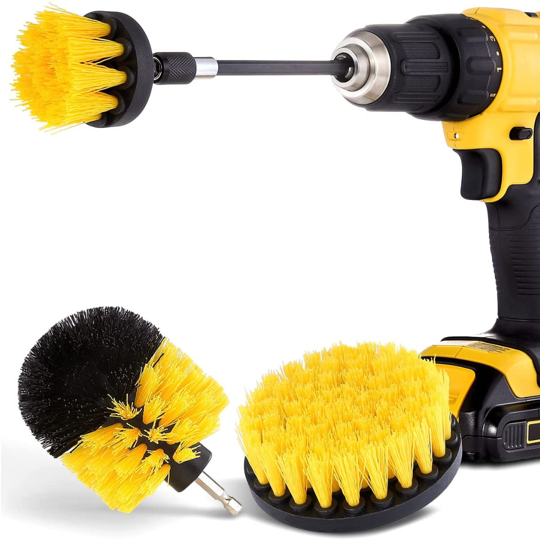 Set 4 Cepillos de limpieza para Taladro (+ Extensión)