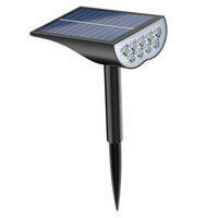 Foco Solar Rectangular de Piso y Pared (Luz Fría)