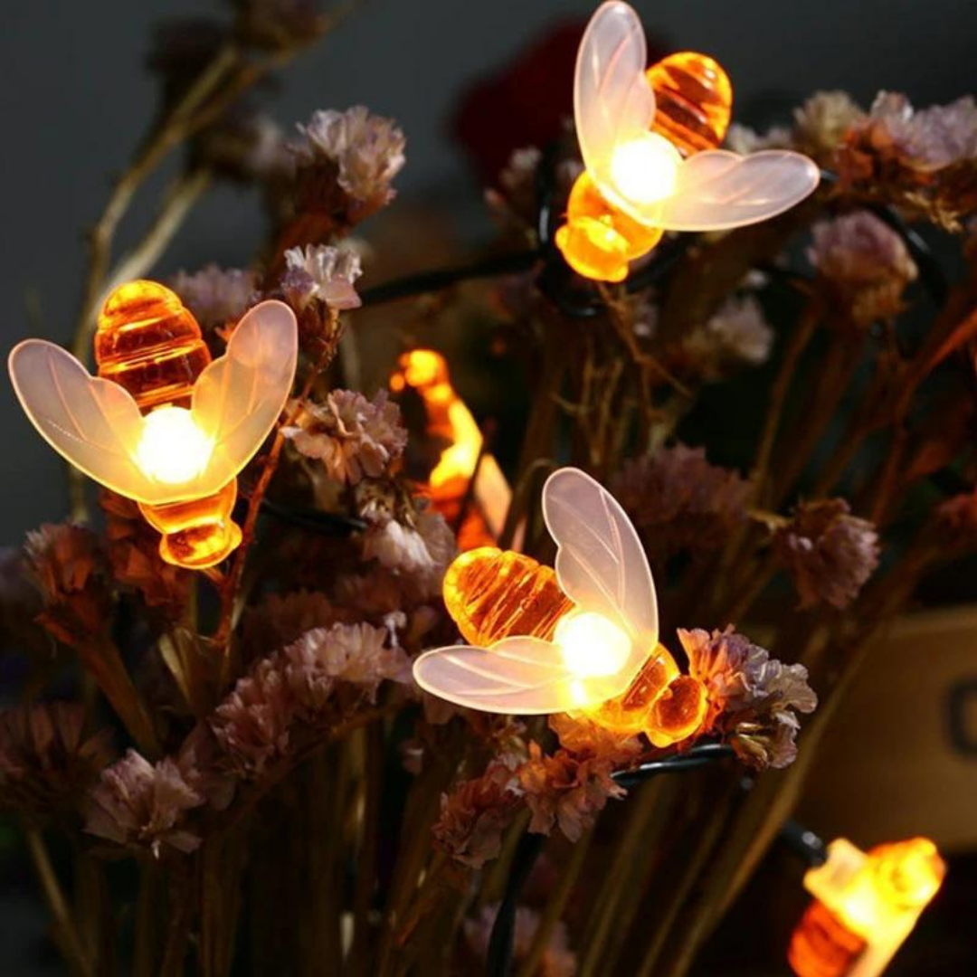 Guía De Abejas LED Solar para Jardín 5mts