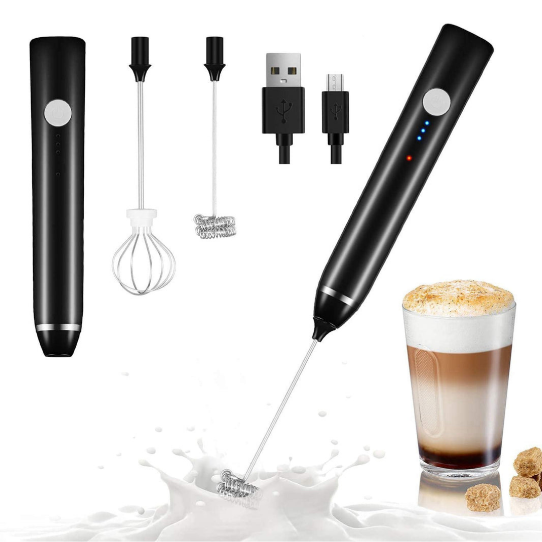 1 Pieza Mini Batidora Eléctrica Y Agitador De Café/leche: Recargable Usb,  Ideal Para Hacer Café Espumoso Y Cappuccino Cremoso, Fácil De Limpiar Y  Portátil, Moda de Mujer