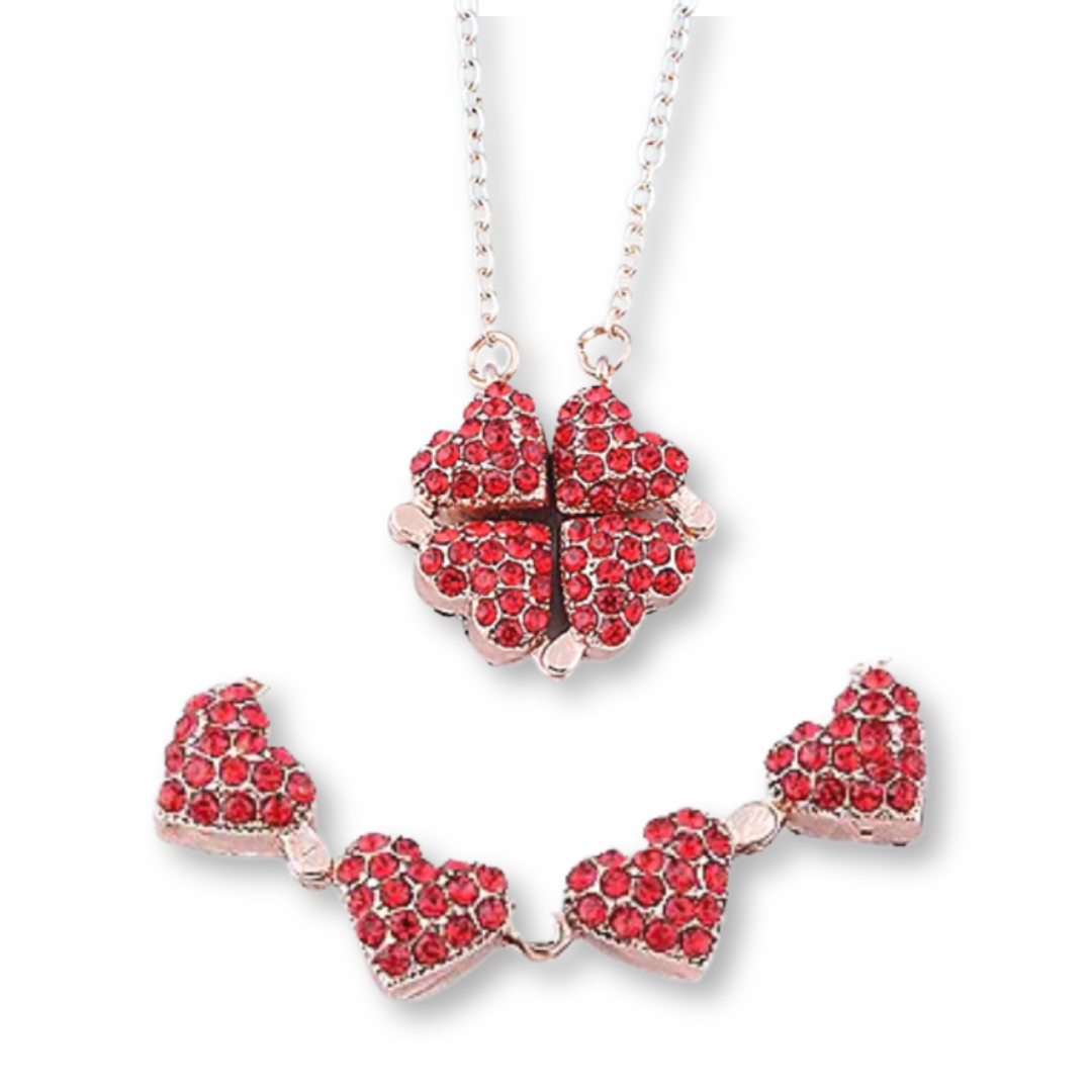 Collar Trebol de Corazones