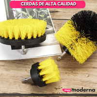 Set 4 Cepillos de limpieza para Taladro (+ Extensión)