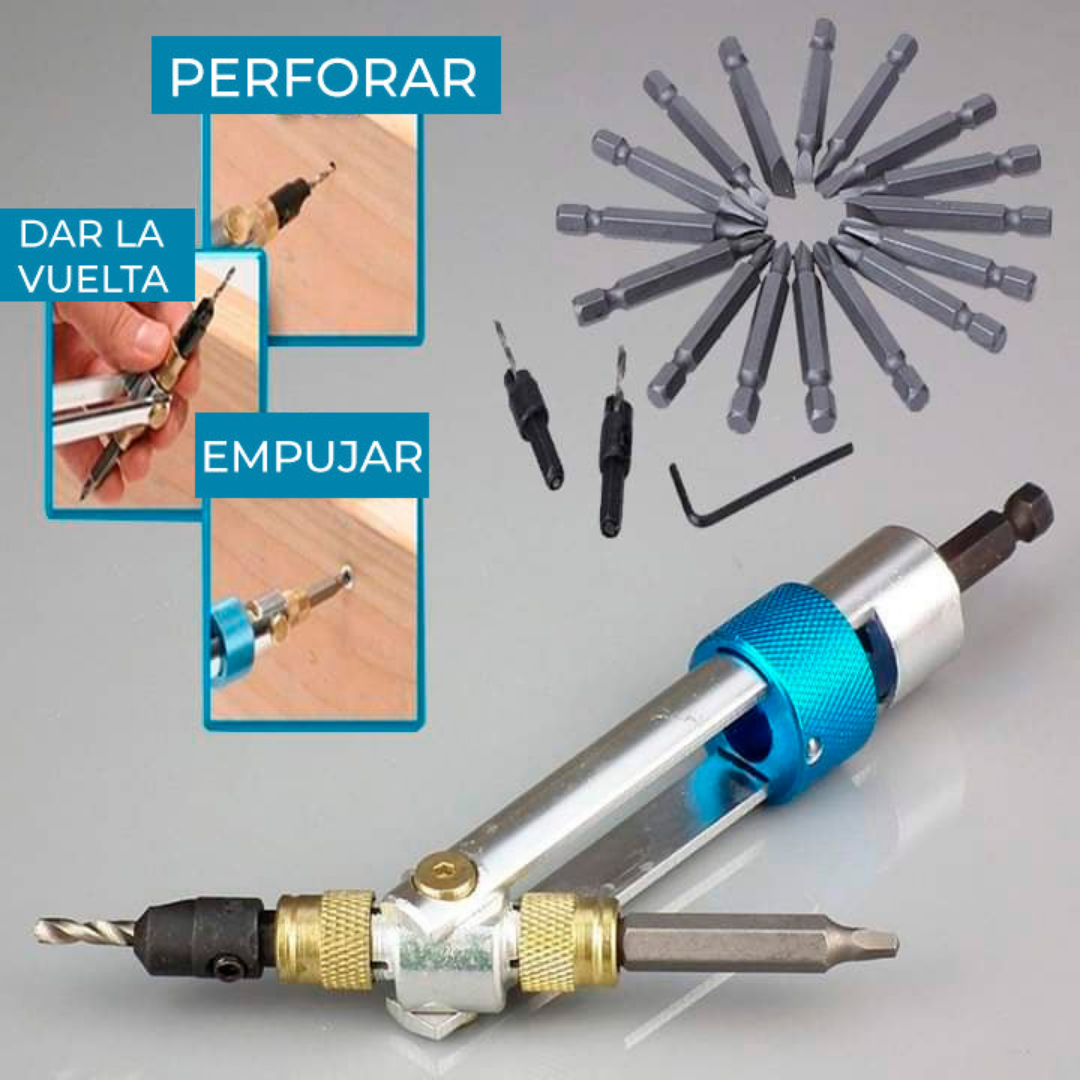 Adaptador de Taladro para Perforar y Atornillar Rápidamente