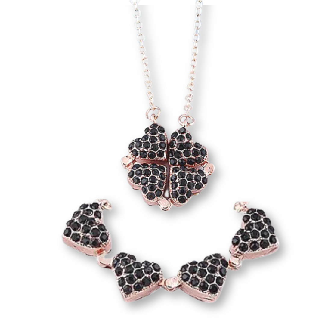 Collar Trebol de Corazones