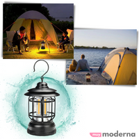 Farol Retro LED Inalámbrico de Luz -Neutra