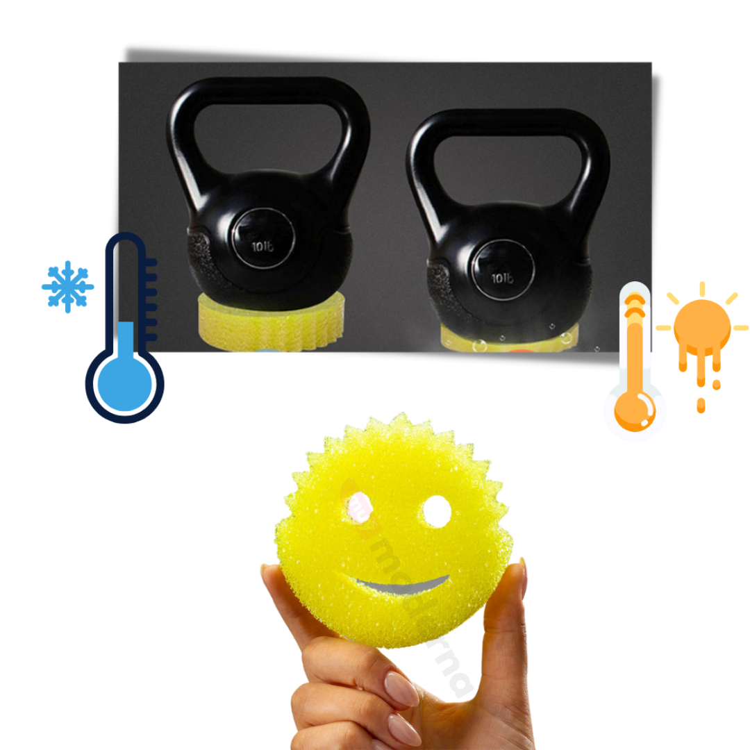 Set de 3 Esponjas Sonrientes Termosensibles