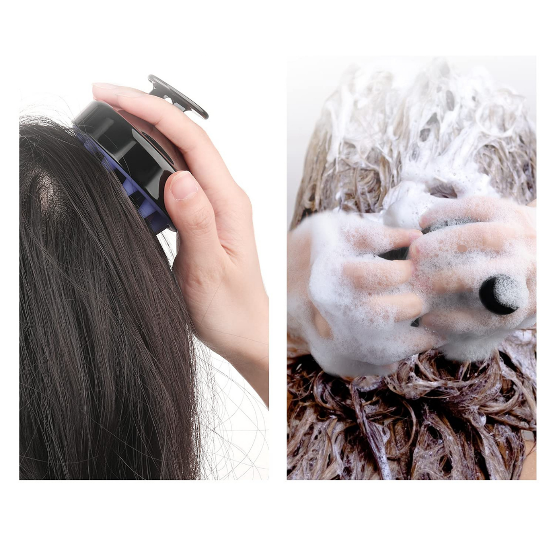 Cepillo De Silicona Masajeador De Cabeza Para Ducha Shampoo