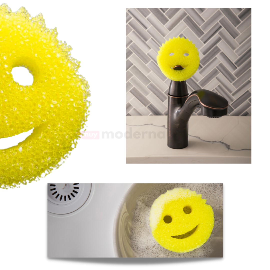 Set de 3 Esponjas Sonrientes Termosensibles