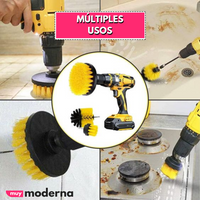 Set 4 Cepillos de limpieza para Taladro (+ Extensión)