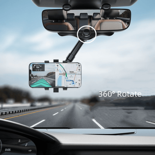 Soporte Articulado 1080° para Celular con Agarre para Retrovisor - Muy Moderna Uruguay