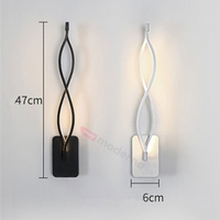 Lámpara Ondulada Estilo Nórdico de Pared