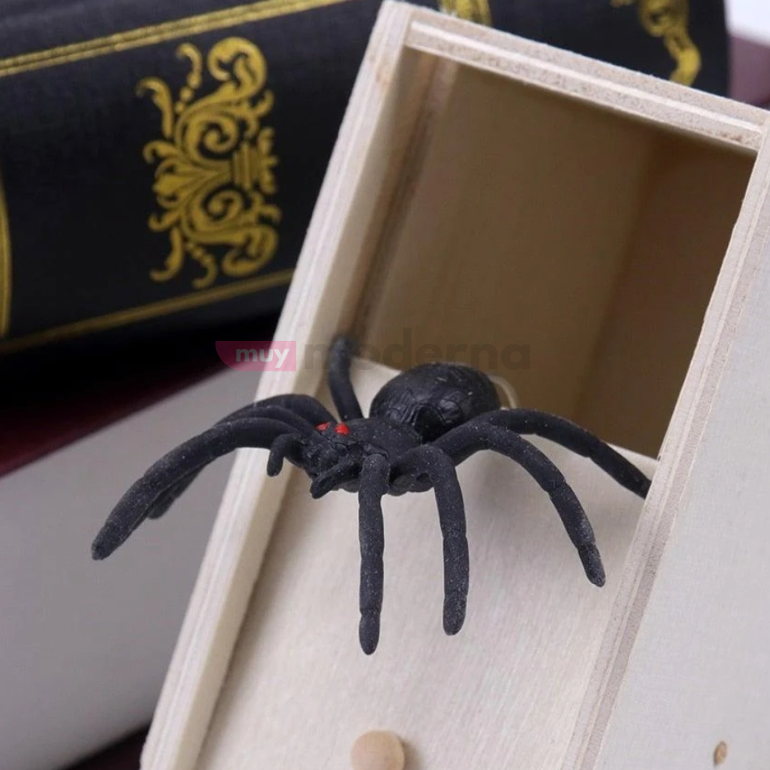 Caja de Broma con Araña Sorpresa