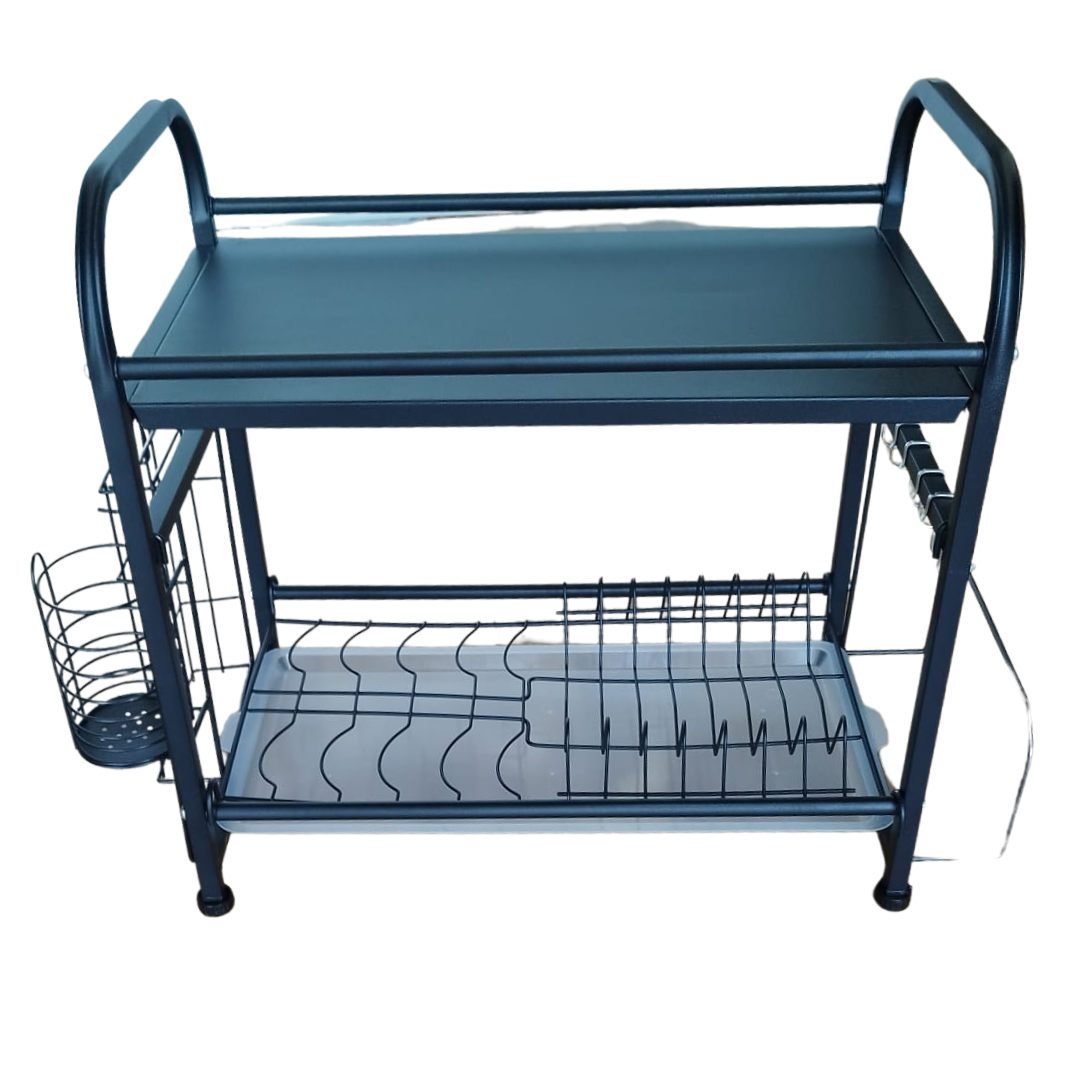 Escurridor Moderno de Doble Nivel con Repisa