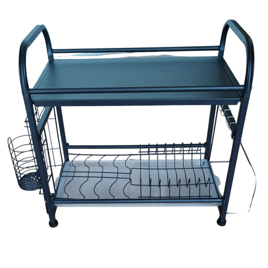 Escurridor Moderno de Doble Nivel con Repisa