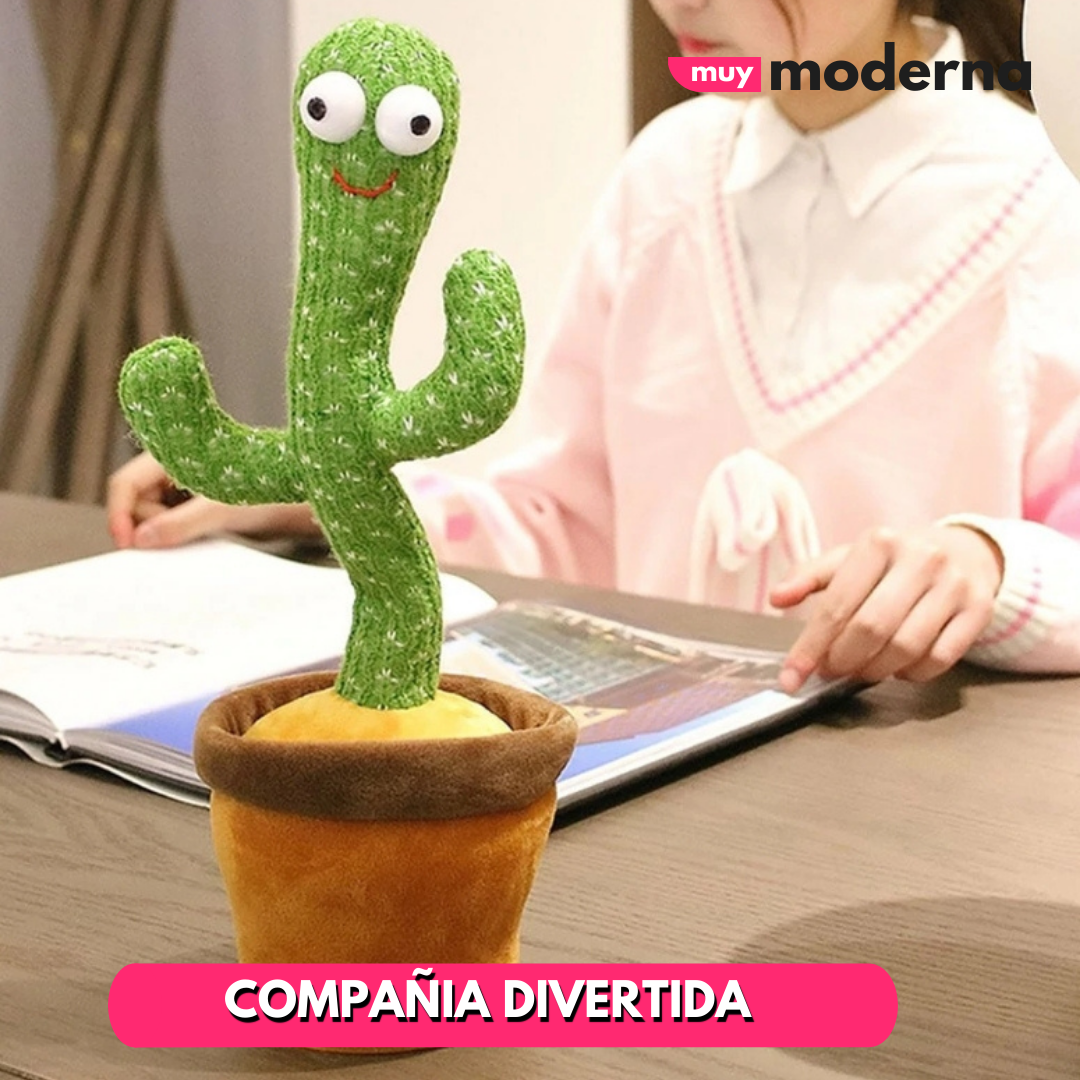 Cactus Toy Bailarín Con Batería y Carga USB