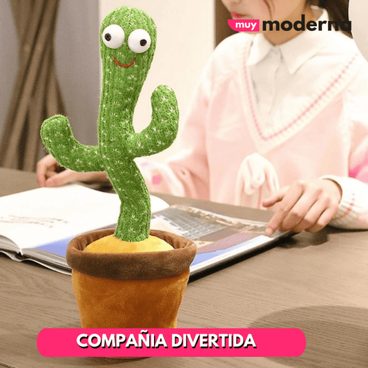 Cactus Toy Bailarín Con Batería y Carga USB - Muy Moderna Uruguay