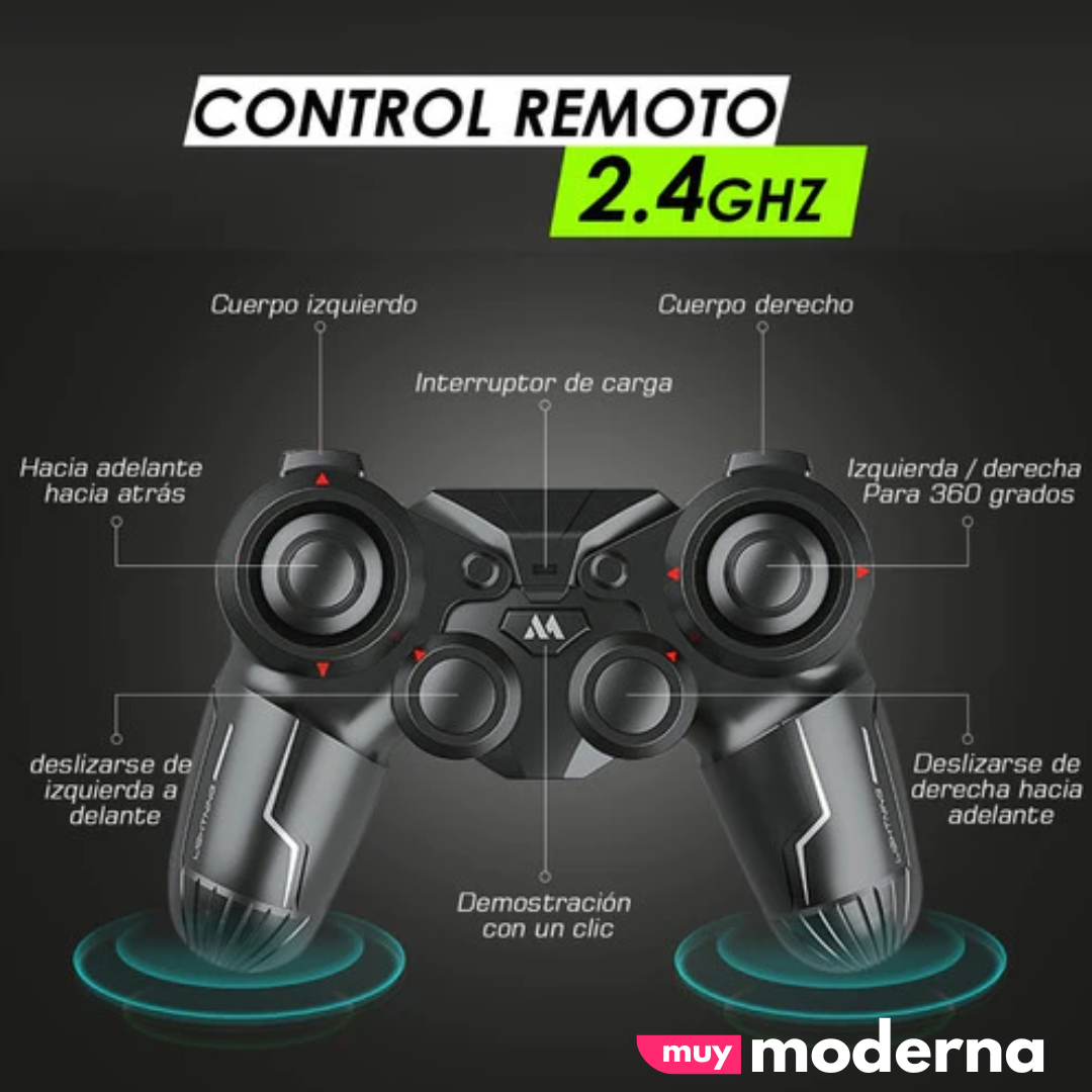 Auto Acrobatico Mecanum a Control Remoto