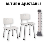 Silla de Baño con Agarraderas Laterales