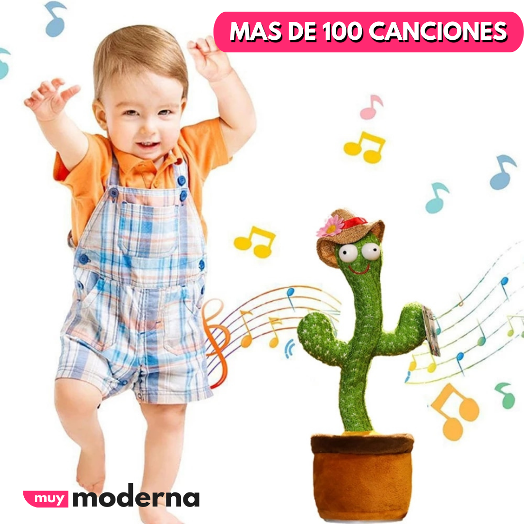 Cactus Toy Bailarín Con Batería y Carga USB