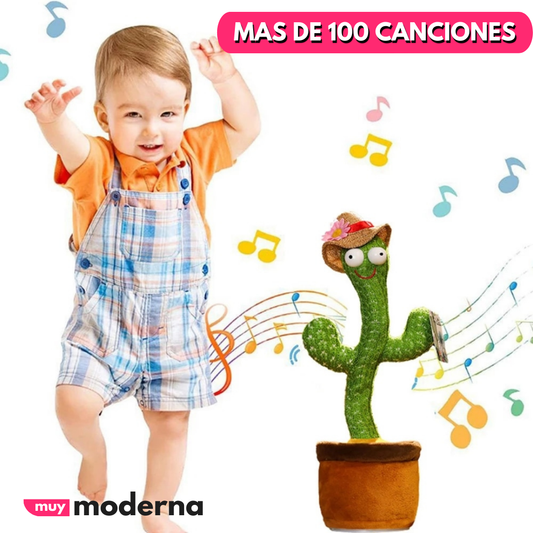 Cactus Toy Bailarín Con Batería y Carga USB - Muy Moderna Uruguay