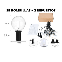 Guía de Luces LED Cálidas (8 Metros)