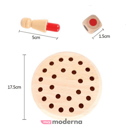 Ajedrez de Memoria en Madera - Muy Moderna Uruguay