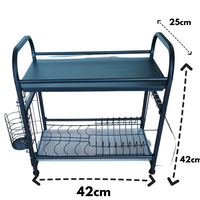 Escurridor Moderno de Doble Nivel con Repisa