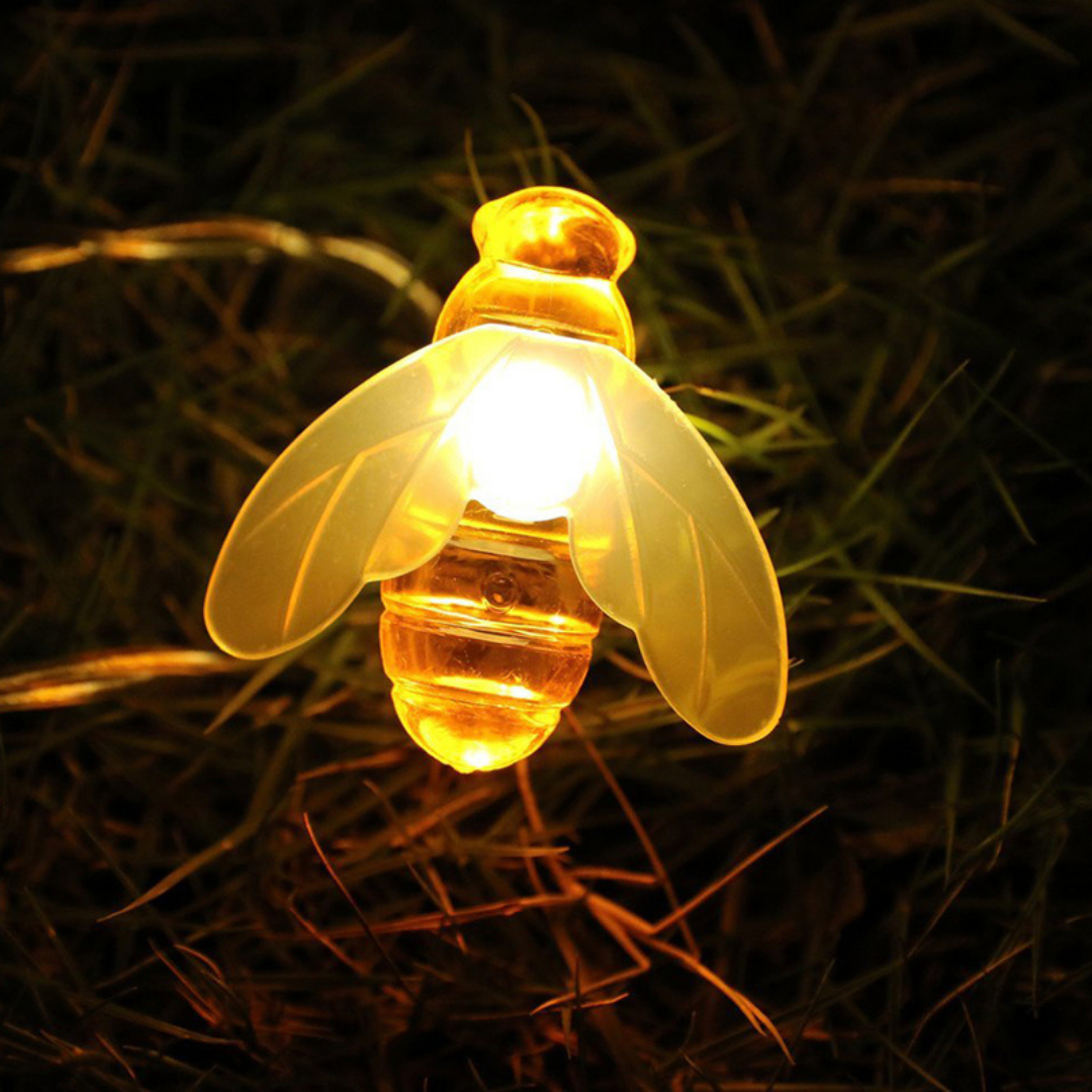 Guía De Abejas LED Solar para Jardín 5mts