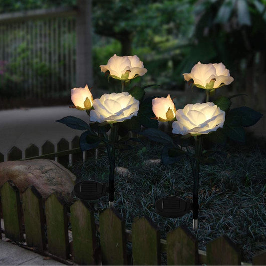Par de Flores LED Solar (2 Unidades) - Muy Moderna Uruguay