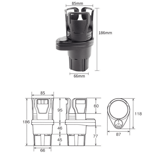 Posa Vasos Multifunción para Auto (Compatible con Mates) - Muy Moderna Uruguay