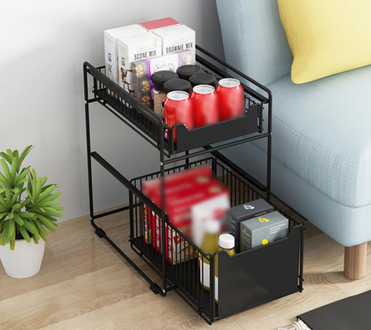 Organizador de Cocina y Baño  - ¡Con canastos deslizantes!