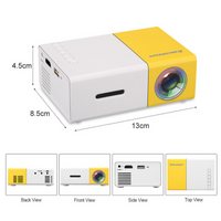 Mini Proyector Portátil Compatible con Chromecast, TV Stick y Consolas
