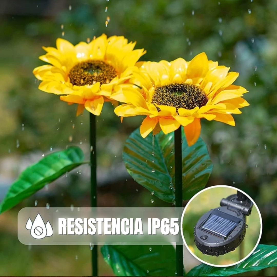 Par de Flores LED Solar (2 Unidades)