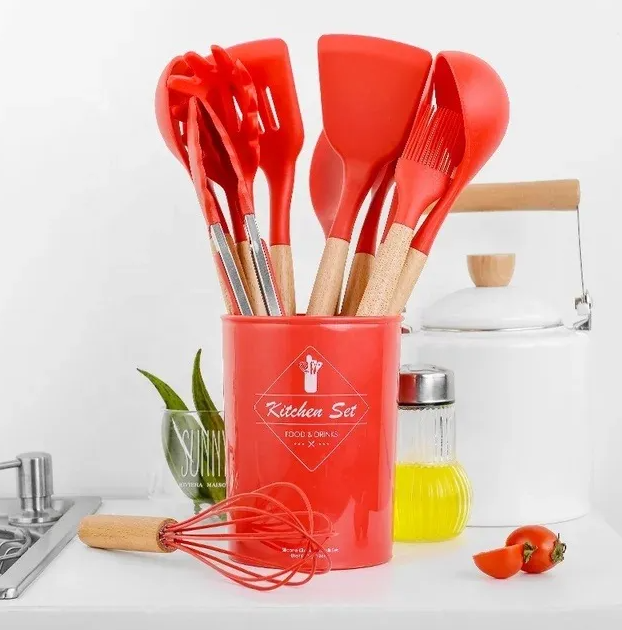Set de 12 Utensilios Anti-Adherentes Menage
