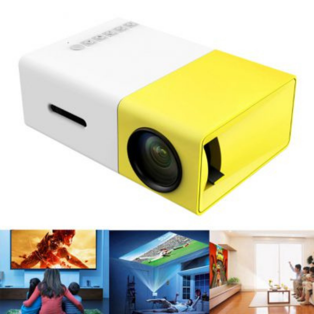 Mini Proyector Portátil Compatible con Chromecast, TV Stick y Consolas