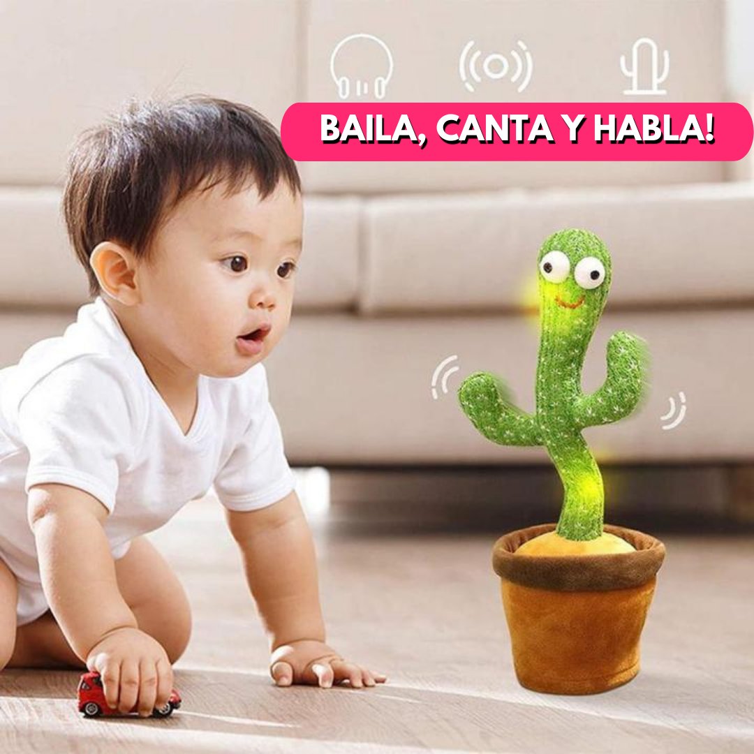 Cactus Toy Bailarín Con Batería y Carga USB