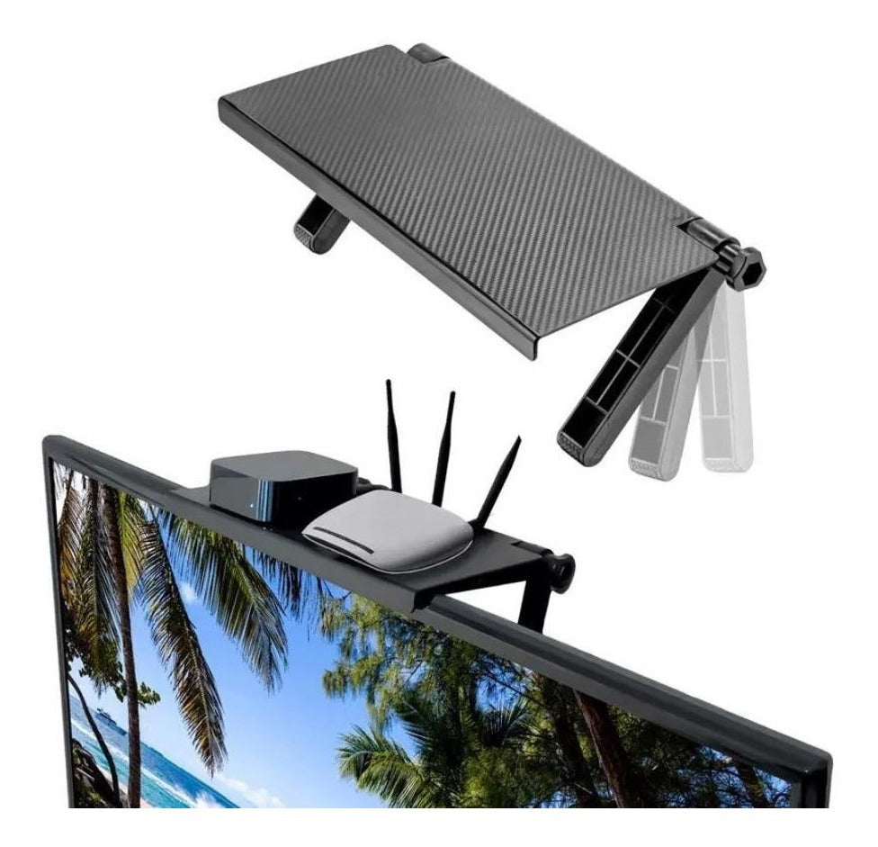 Estante para TV y monitores, ideal para canaleras, routers y mas!