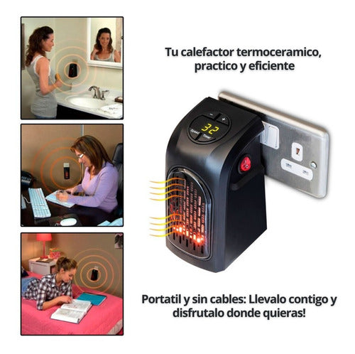 Calefactor de pared sin cable Handy Heater