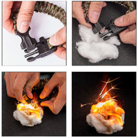 Reloj Tactico Con Piedra Chispera Para Encender Fuego