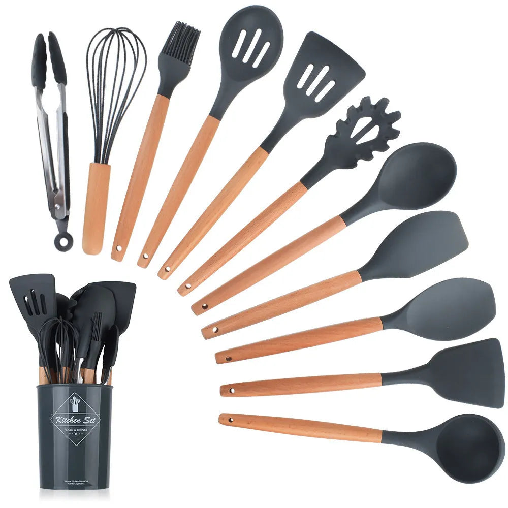 Set de 12 Utensilios Anti-Adherentes Menage